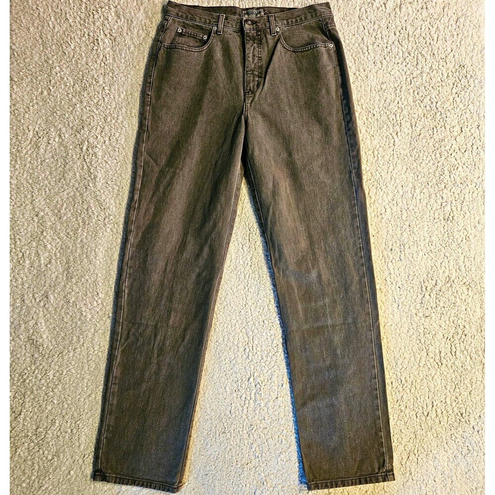 Vintage 90s Guess Jeans Mens W33 L34 Made in USA Grey Wash Straight Denim 44181